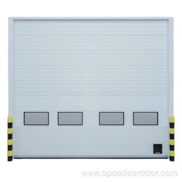 Sided Manual Button Sectional Industrial Door